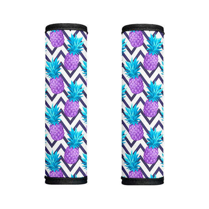 Purple Zig Zag Pineapple Pattern Print Handle Covers