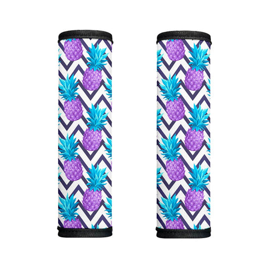 Purple Zig Zag Pineapple Pattern Print Handle Covers