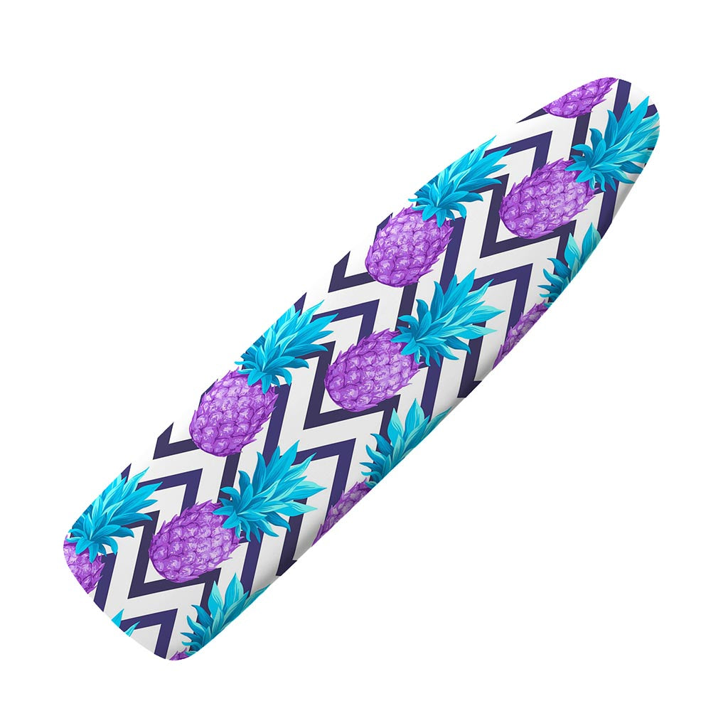 Purple Zig Zag Pineapple Pattern Print Ironing Board Cover