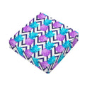 Purple Zig Zag Pineapple Pattern Print Outdoor Seat Cushion Cover