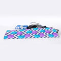 Purple Zig Zag Pineapple Pattern Print Sports Towel