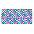 Purple Zig Zag Pineapple Pattern Print Towel