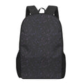 Purple Zodiac Stars Pattern Print 17 Inch Backpack