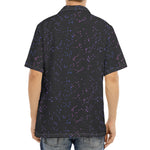 Purple Zodiac Stars Pattern Print Aloha Shirt