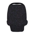Purple Zodiac Stars Pattern Print Baby Seat Cover