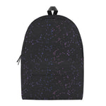 Purple Zodiac Stars Pattern Print Backpack