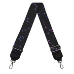Purple Zodiac Stars Pattern Print Bag Strap