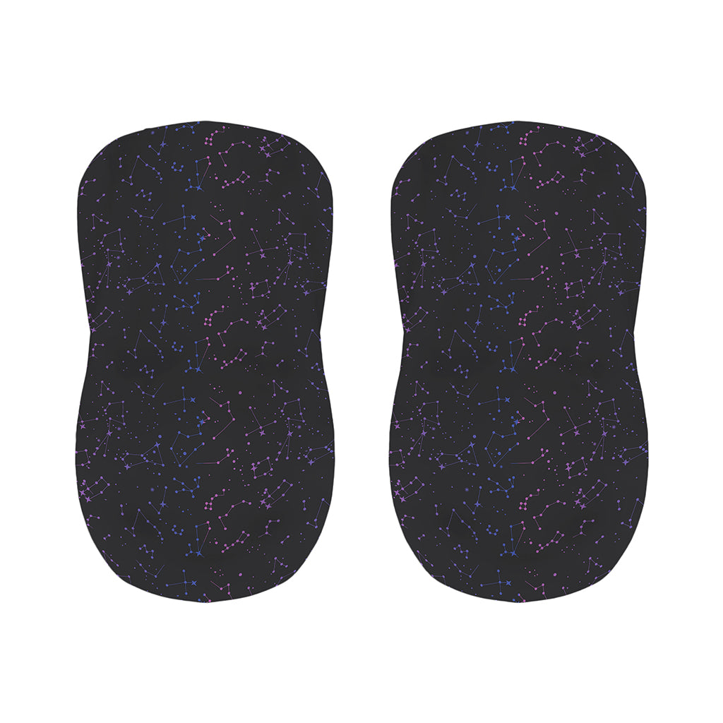 Purple Zodiac Stars Pattern Print Bar Stool Covers