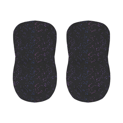 Purple Zodiac Stars Pattern Print Bar Stool Covers