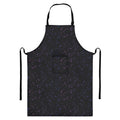 Purple Zodiac Stars Pattern Print Bib Apron With Pocket