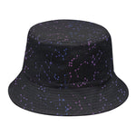 Purple Zodiac Stars Pattern Print Bucket Hat