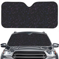 Purple Zodiac Stars Pattern Print Car Windshield Sun Shade