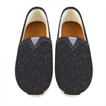 Purple Zodiac Stars Pattern Print Casual Shoes
