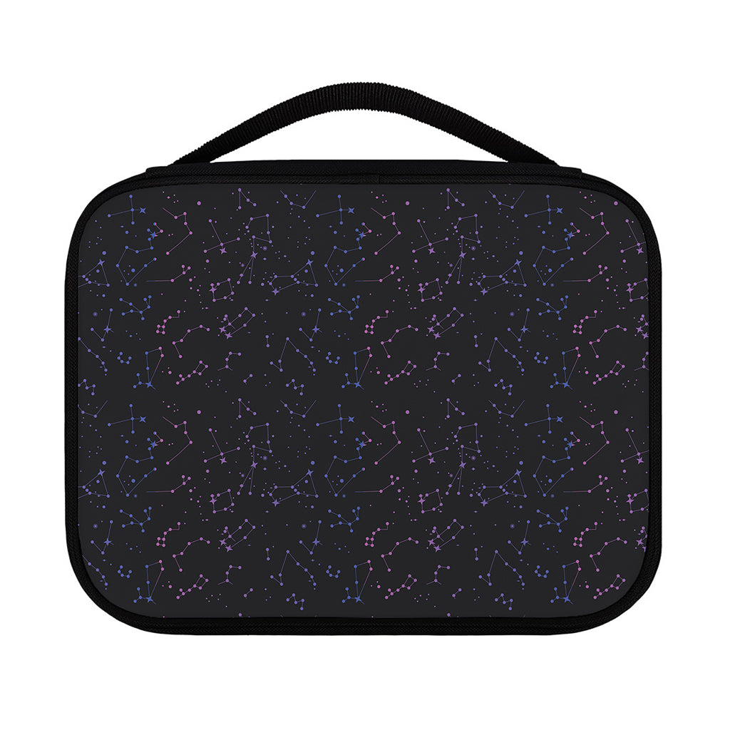 Purple Zodiac Stars Pattern Print Classic Bible Case