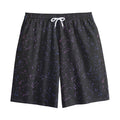 Purple Zodiac Stars Pattern Print Cotton Shorts