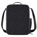 Purple Zodiac Stars Pattern Print Crossbody Lunch Bag