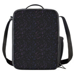 Purple Zodiac Stars Pattern Print Crossbody Lunch Bag