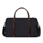 Purple Zodiac Stars Pattern Print Duffle Bag