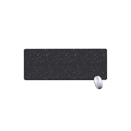 Purple Zodiac Stars Pattern Print Extended Mouse Pad