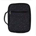 Purple Zodiac Stars Pattern Print Front Pocket Bible Bag