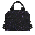 Purple Zodiac Stars Pattern Print Insulated Lunch Bag