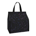 Purple Zodiac Stars Pattern Print Insulated Lunch Tote