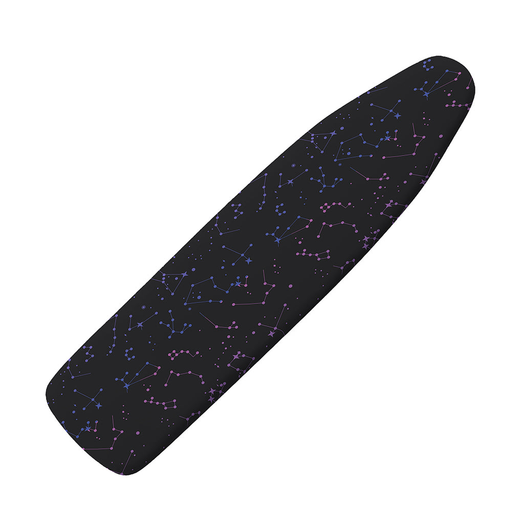 Purple Zodiac Stars Pattern Print Ironing Board Cover