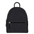 Purple Zodiac Stars Pattern Print Leather Backpack