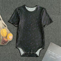 Purple Zodiac Stars Pattern Print Men's Bodysuit