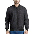 Purple Zodiac Stars Pattern Print Men's Bomber Jacket