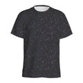 Purple Zodiac Stars Pattern Print Men's Athletic T-Shirt