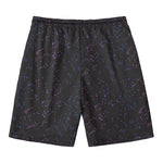 Purple Zodiac Stars Pattern Print Men's Swim Trunks