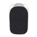 Purple Zodiac Stars Pattern Print Mesh Laundry Hamper