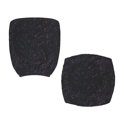 Purple Zodiac Stars Pattern Print Office Chair Cover