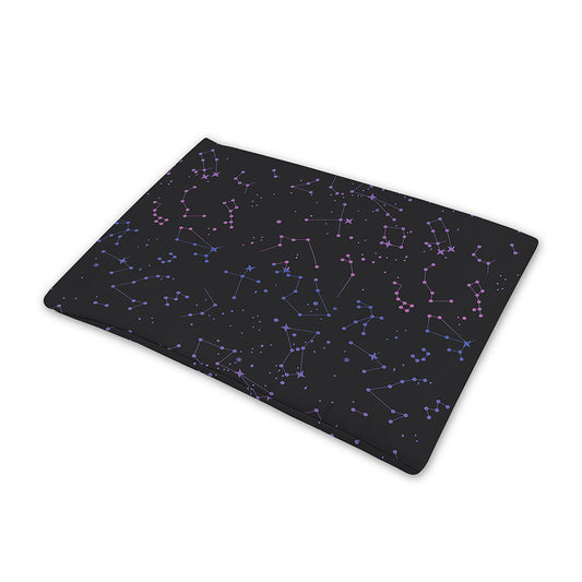 Purple Zodiac Stars Pattern Print Pet Cooling Mat Cover