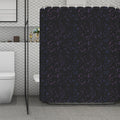 Purple Zodiac Stars Pattern Print Polyester Shower Curtain