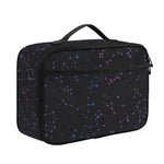 Purple Zodiac Stars Pattern Print Portable Lunch Bag