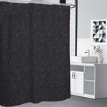 Purple Zodiac Stars Pattern Print Premium Shower Curtain