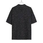 Purple Zodiac Stars Pattern Print Rayon Hawaiian Shirt