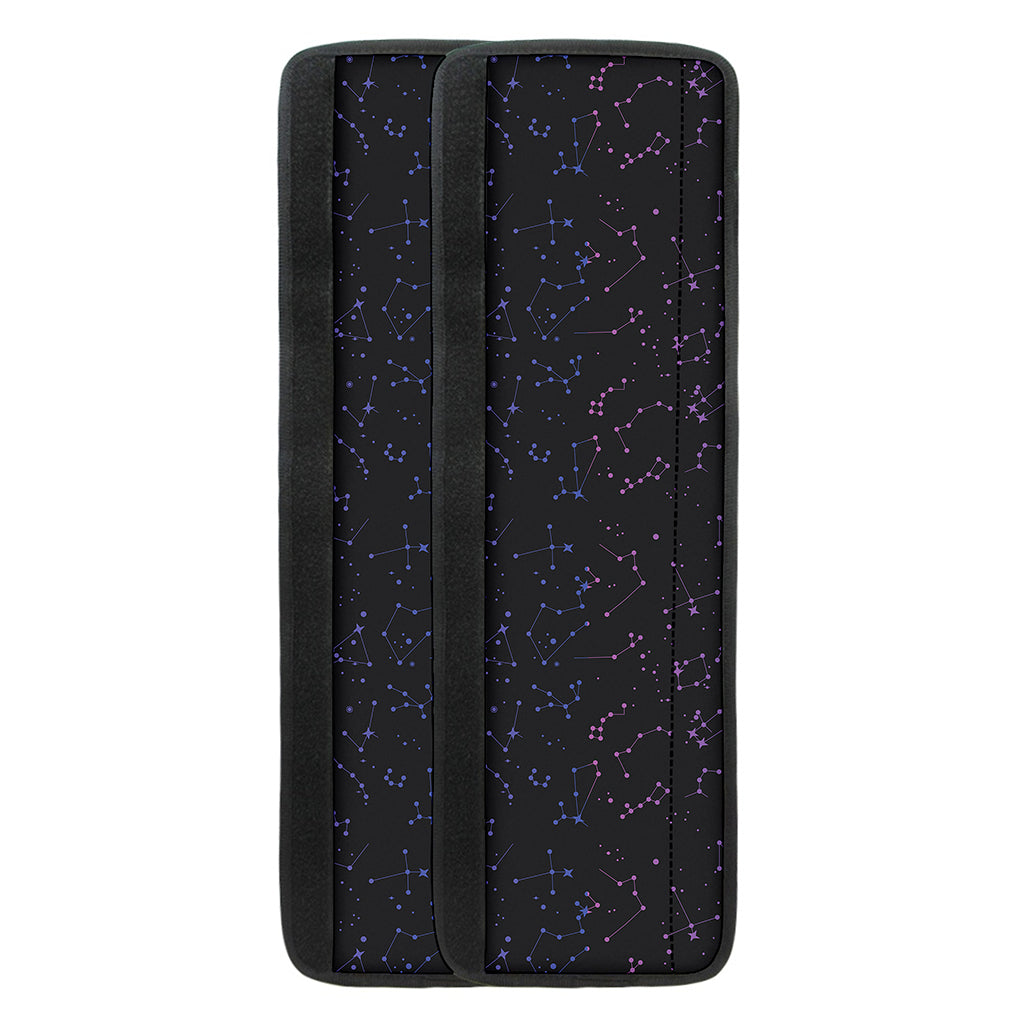 Purple Zodiac Stars Pattern Print Refrigerator Handle Covers