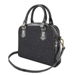 Purple Zodiac Stars Pattern Print Shoulder Handbag