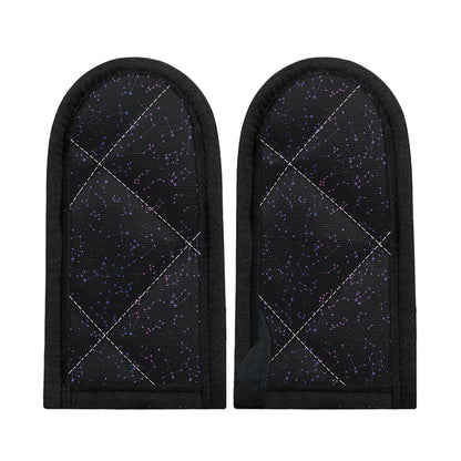 Purple Zodiac Stars Pattern Print Skillet Handle Cover