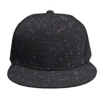 Purple Zodiac Stars Pattern Print Snapback Cap