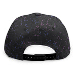 Purple Zodiac Stars Pattern Print Snapback Cap