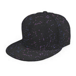 Purple Zodiac Stars Pattern Print Snapback Cap