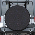 Purple Zodiac Stars Pattern Print Tire Cover