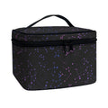 Purple Zodiac Stars Pattern Print Travel Makeup Bag
