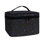 Purple Zodiac Stars Pattern Print Travel Makeup Bag