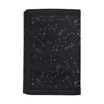 Purple Zodiac Stars Pattern Print Trifold Wallet