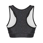 Purple Zodiac Stars Pattern Print Women's Sports Bra